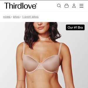 ThirdLove 24/7 Classic T-Shirt Bra - Taupe - 30E1/2